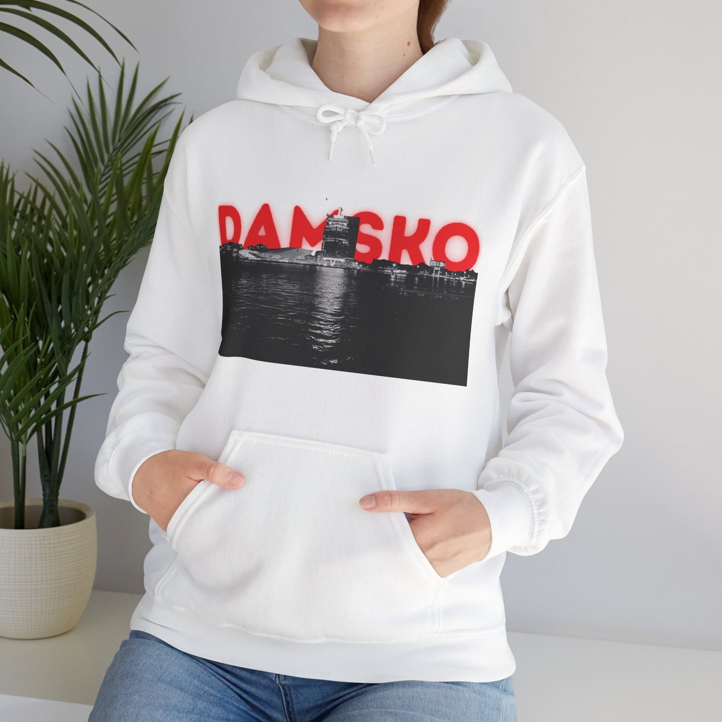 Damsko City Hoodie (black & white)