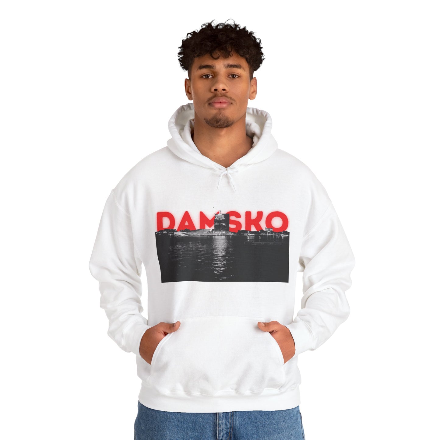 Damsko City Hoodie (black & white)