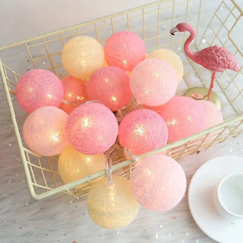 cotton lights in roze kleuren