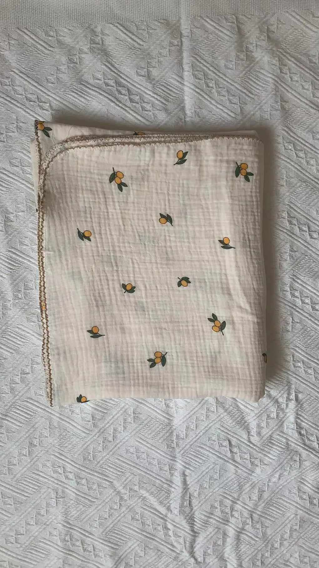 hydrofiel dekentje met olijfjes