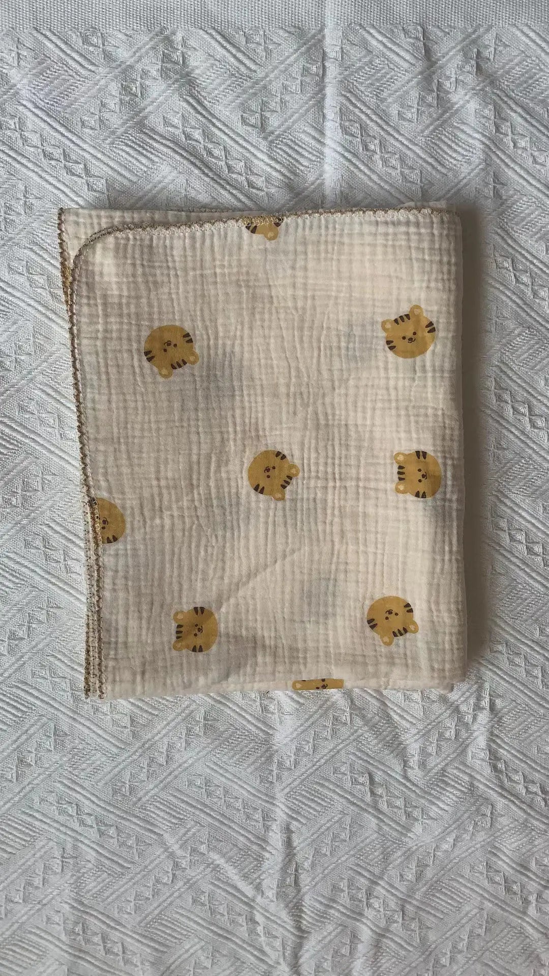 hydrofiel dekentje met tijgertjes